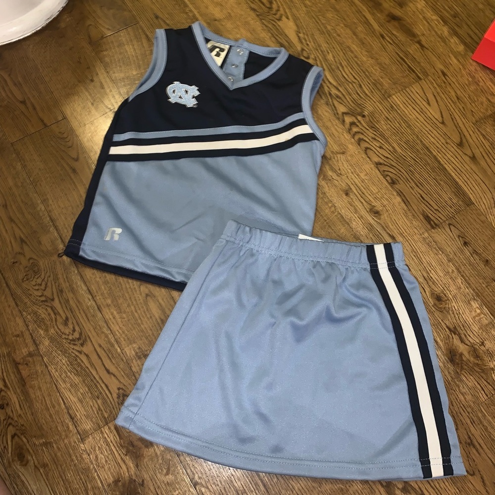 Unc Tar Heels girls cheer costume 4t